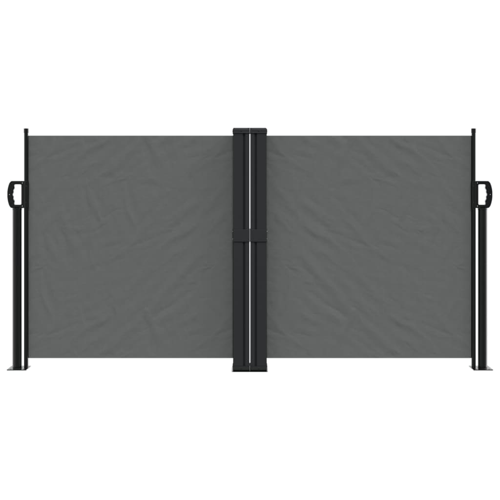 Uttrekkbar sidemarkise antrasitt 120x1200 cm