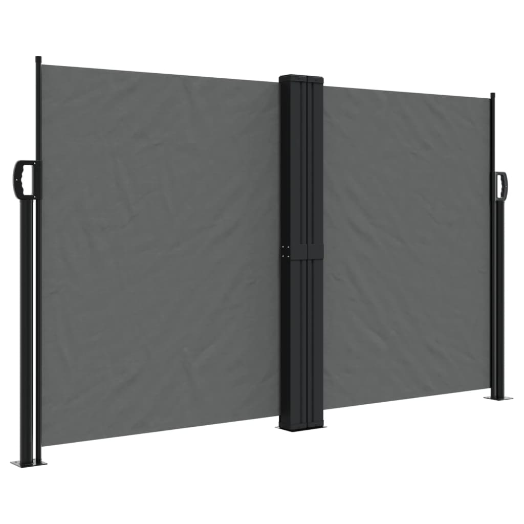 Uttrekkbar sidemarkise antrasitt 140x1200 cm