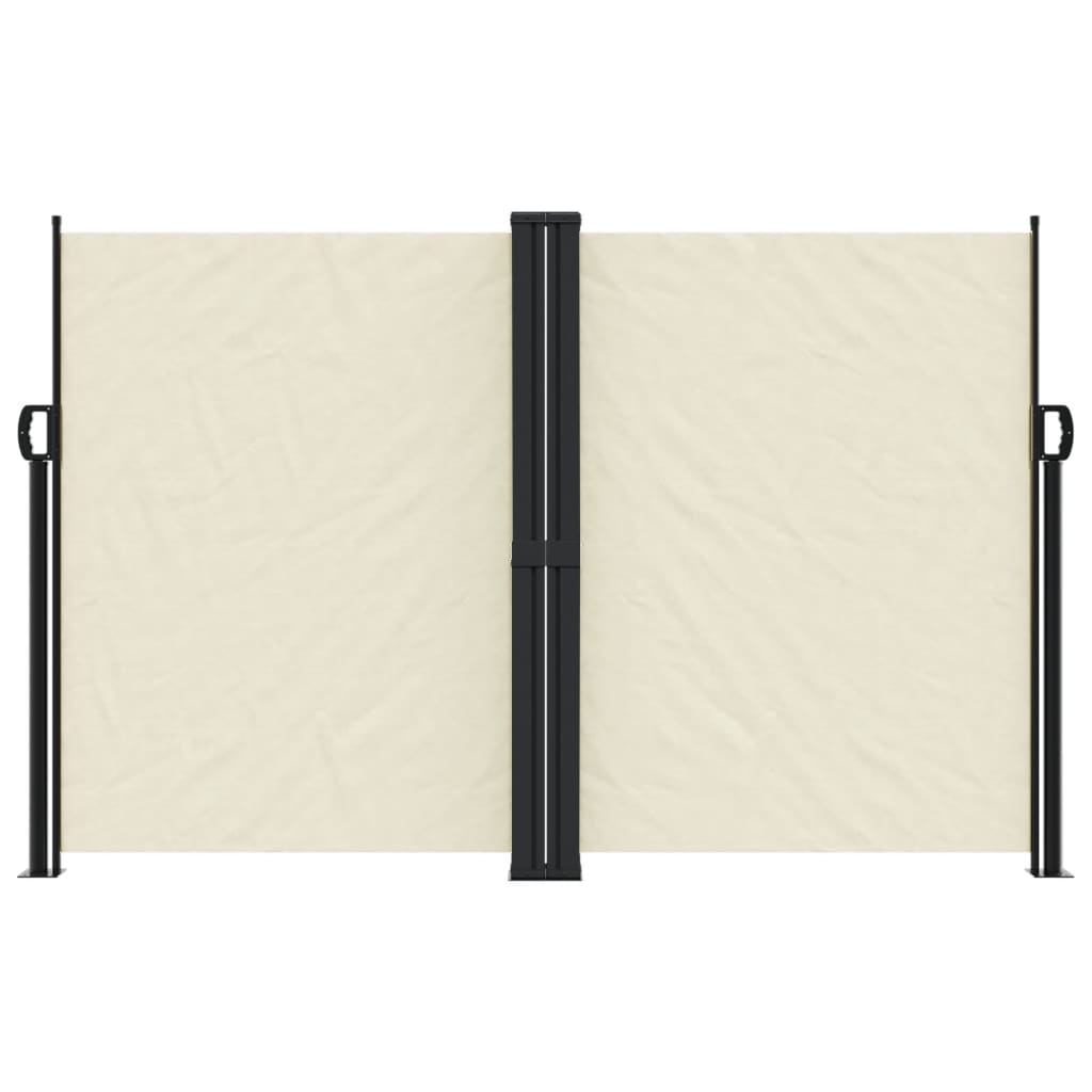 Uttrekkbar sidemarkise 160x1200 cm kremhvit