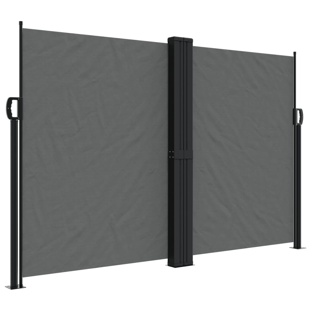 Uttrekkbar sidemarkise 160x1200 cm antrasitt
