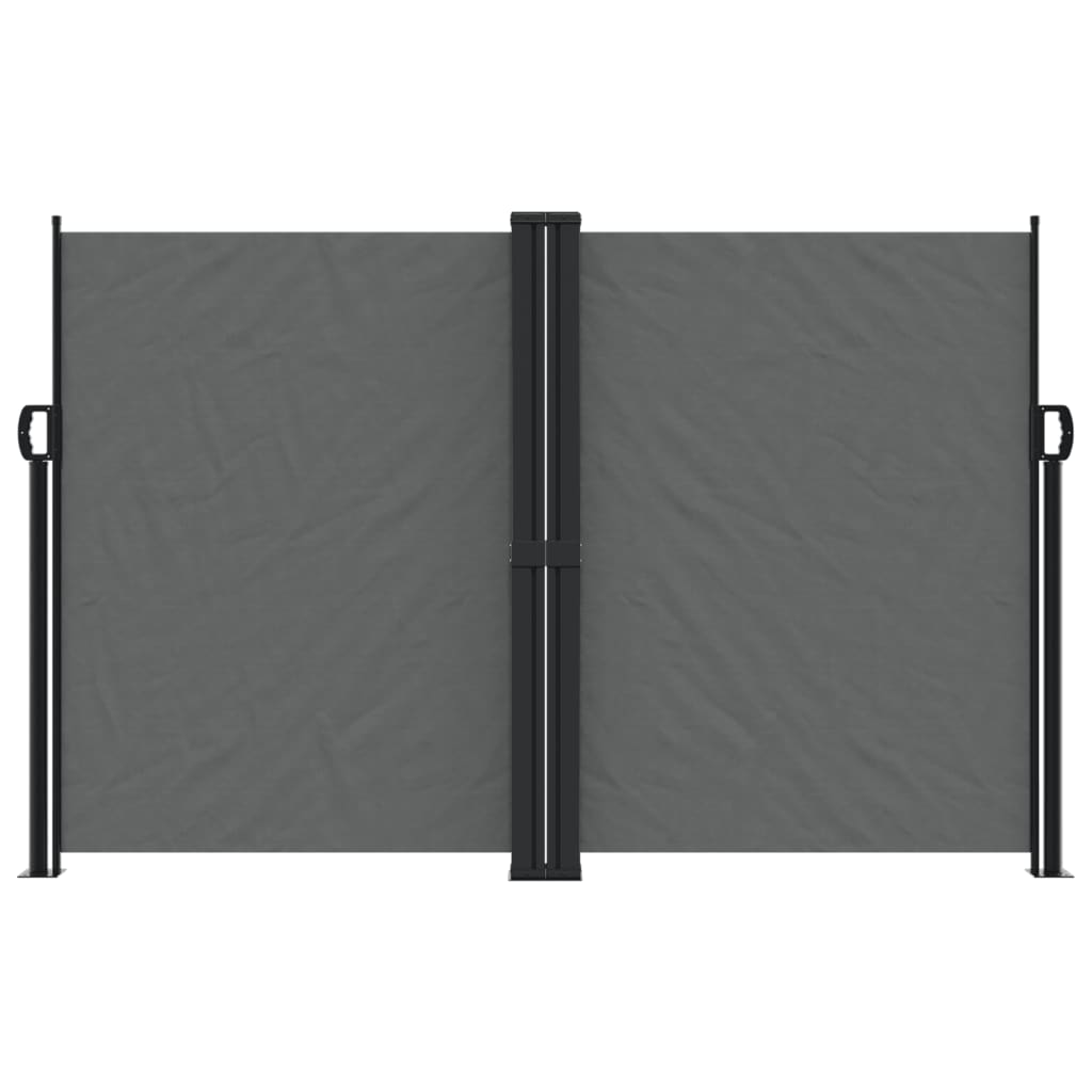 Uttrekkbar sidemarkise 160x1200 cm antrasitt