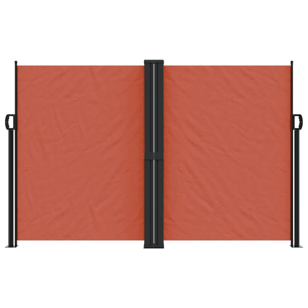 Uttrekkbar sidemarkise 160x1200 cm terrakotta