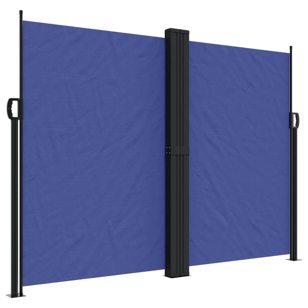 Uttrekkbar sidemarkise 180x1200 cm blå
