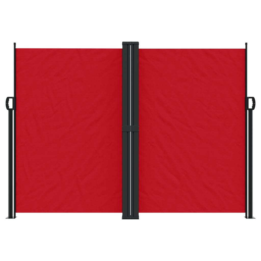 Uttrekkbar sidemarkise 180x1200 cm rød