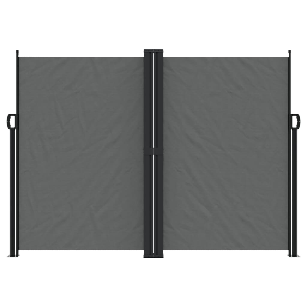 Uttrekkbar sidemarkise 180x1200 cm antrasitt
