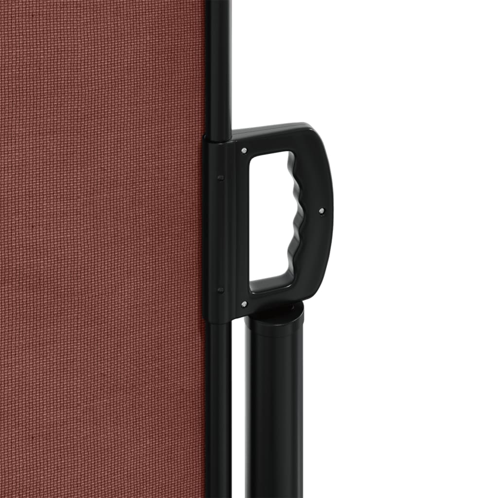 Uttrekkbar sidemarkise 180x1200 cm brun