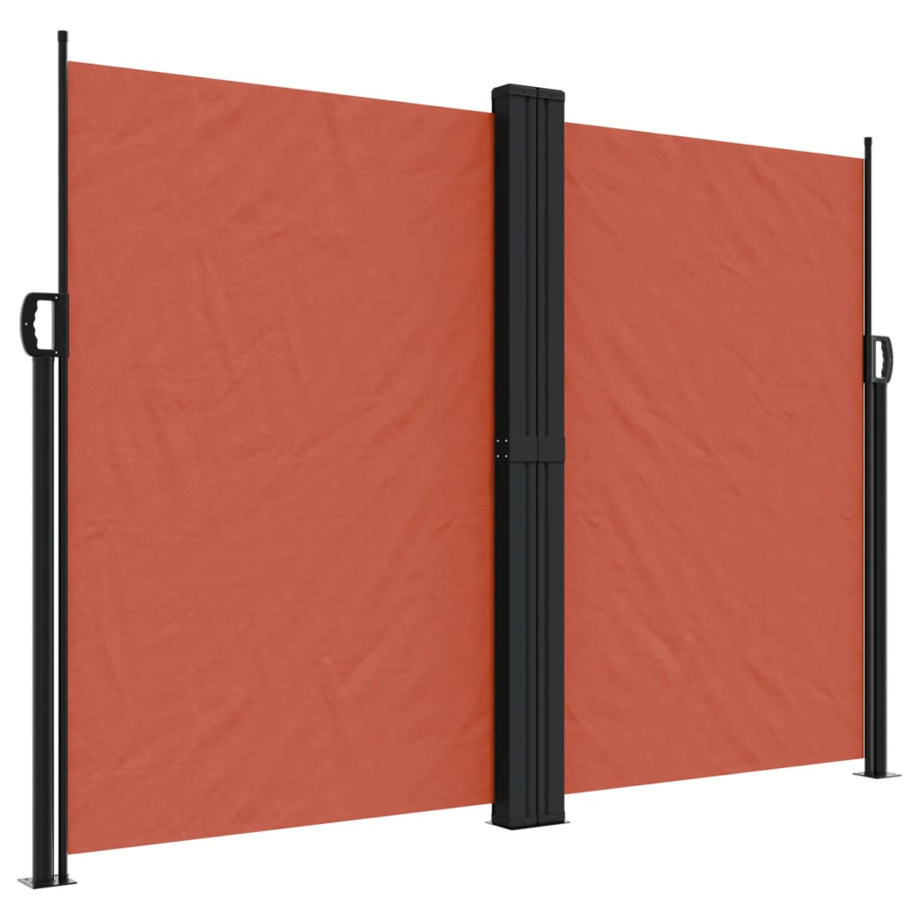Uttrekkbar sidemarkise 180x1200 cm terrakotta