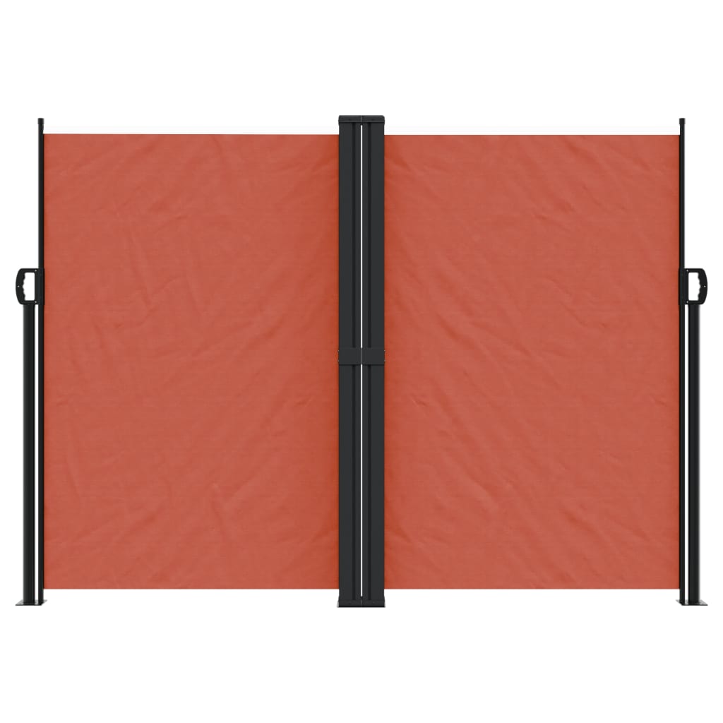 Uttrekkbar sidemarkise 180x1200 cm terrakotta