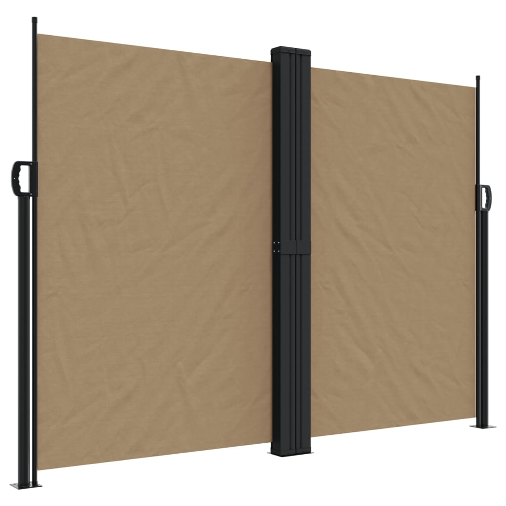 Uttrekkbar sidemarkise 180x1200 cm gråbrun