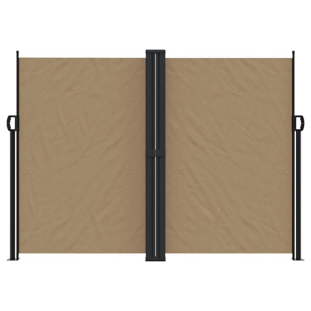 Uttrekkbar sidemarkise 180x1200 cm gråbrun