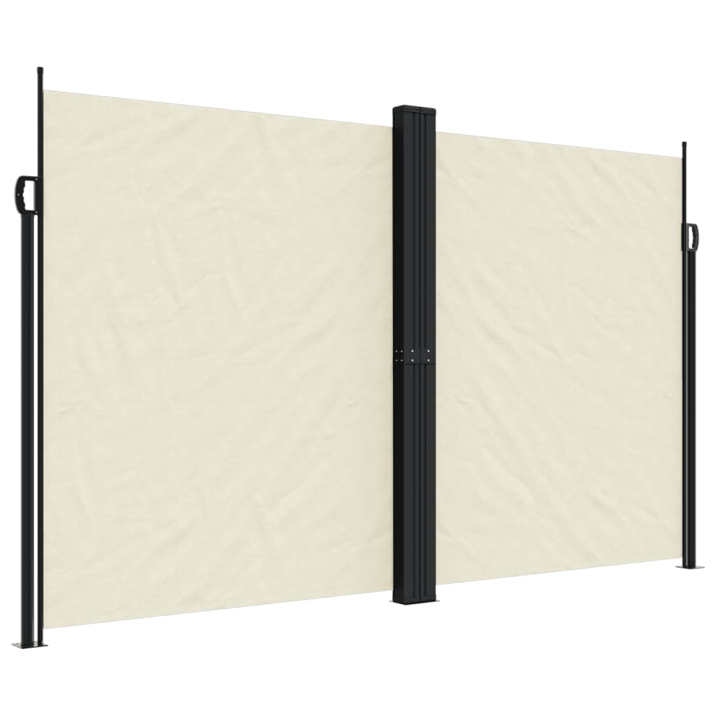 Uttrekkbar sidemarkise 200x1200 cm kremhvit