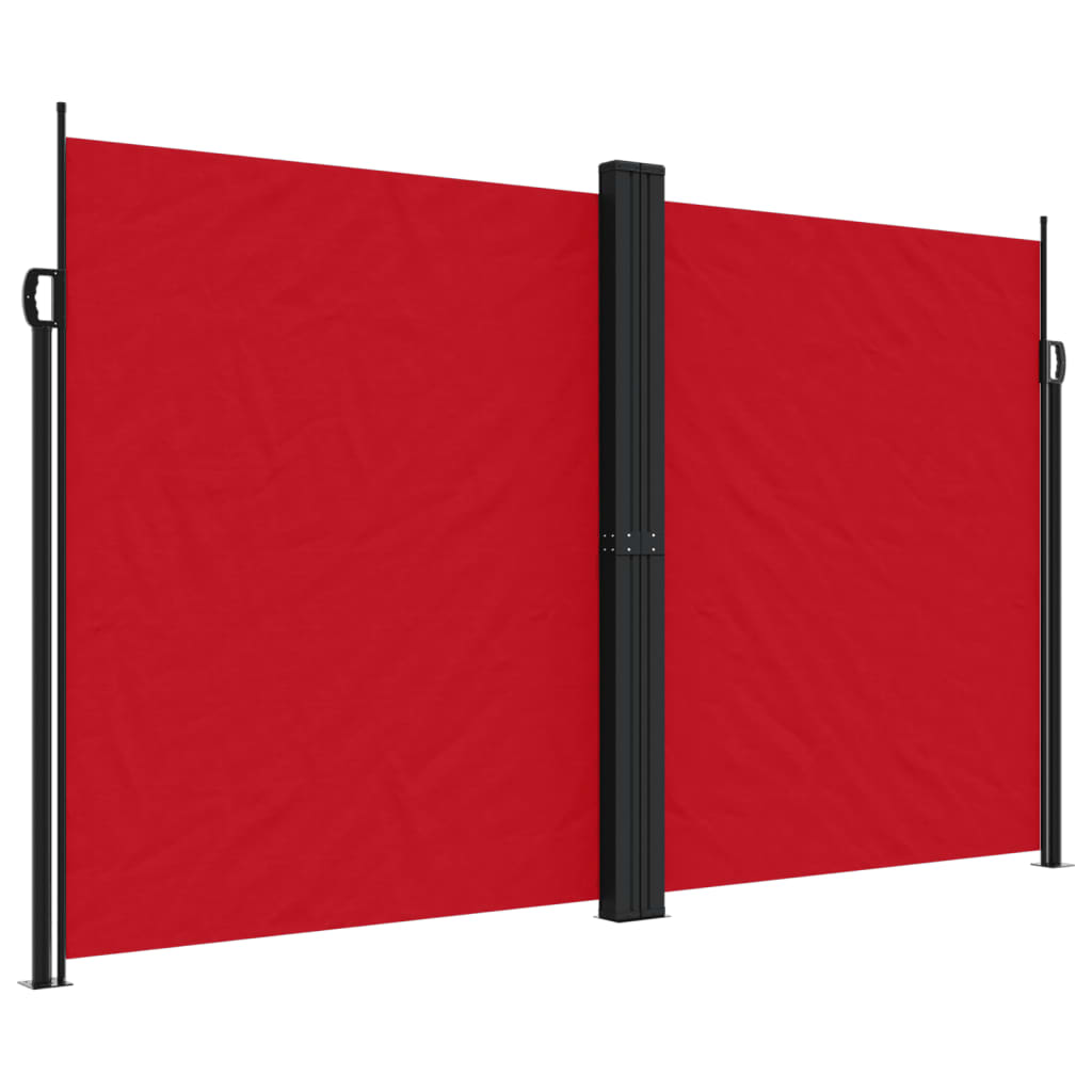 Uttrekkbar sidemarkise 200x1200 cm rød