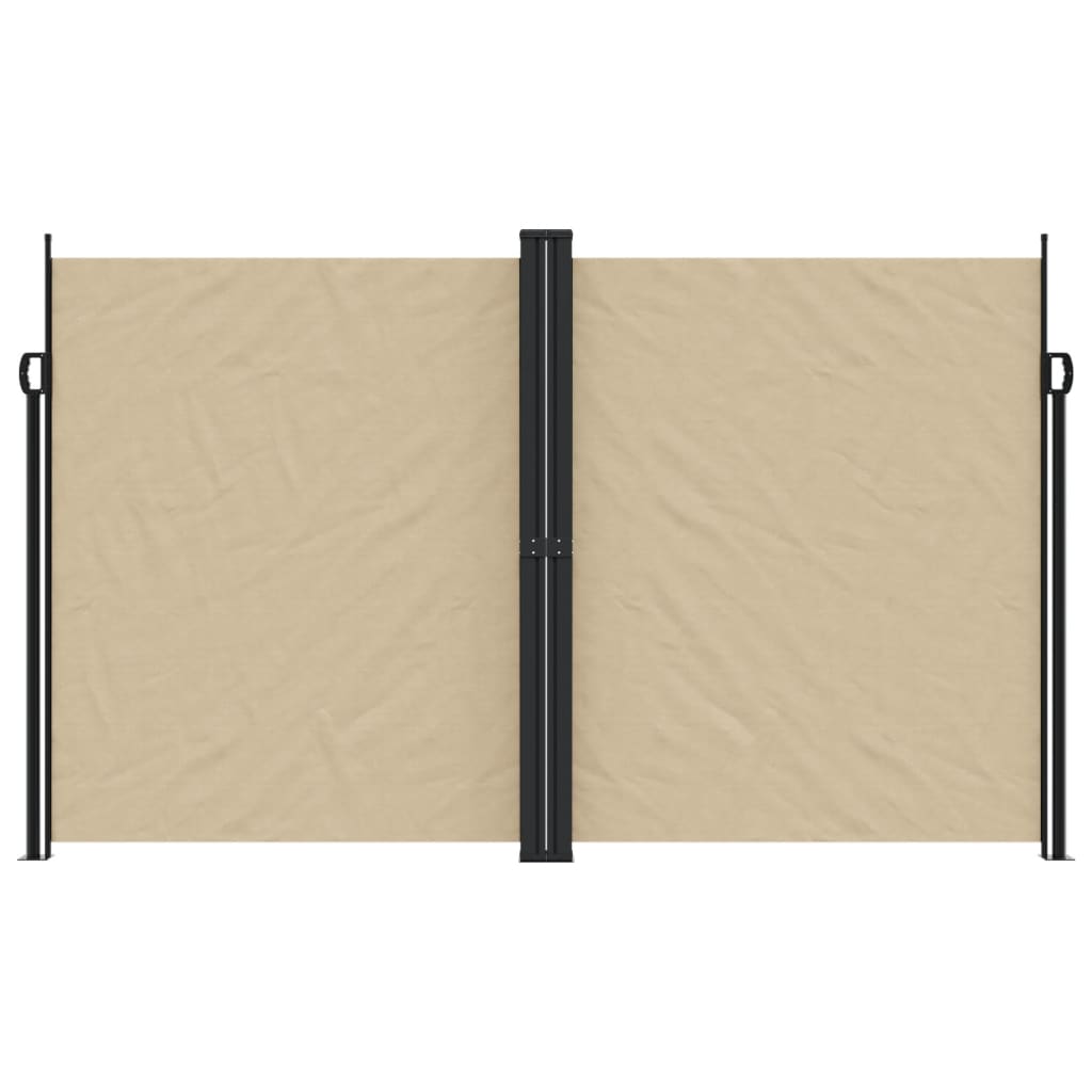 Uttrekkbar sidemarkise 200x1200 cm beige