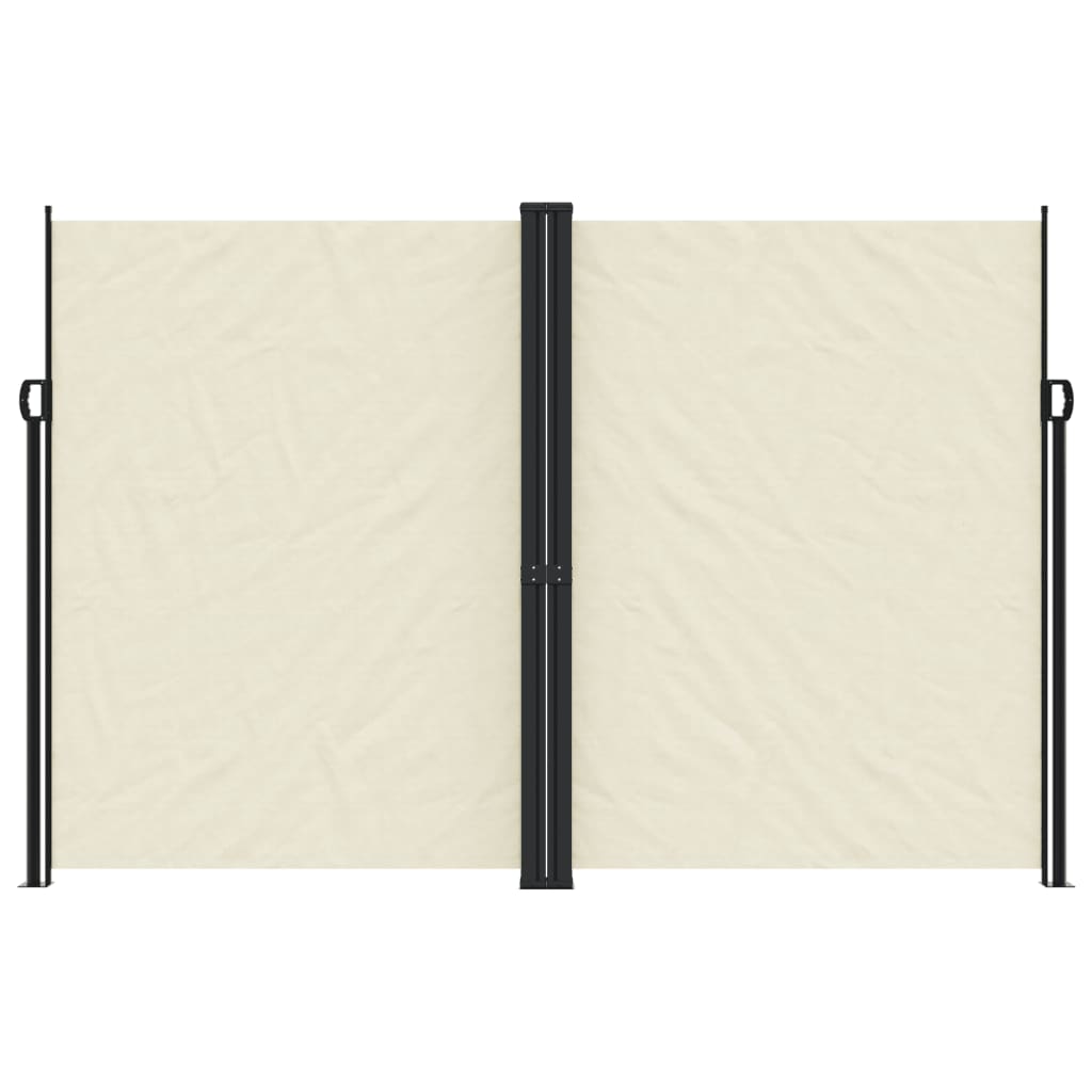 Uttrekkbar sidemarkise 220x1200 cm kremhvit