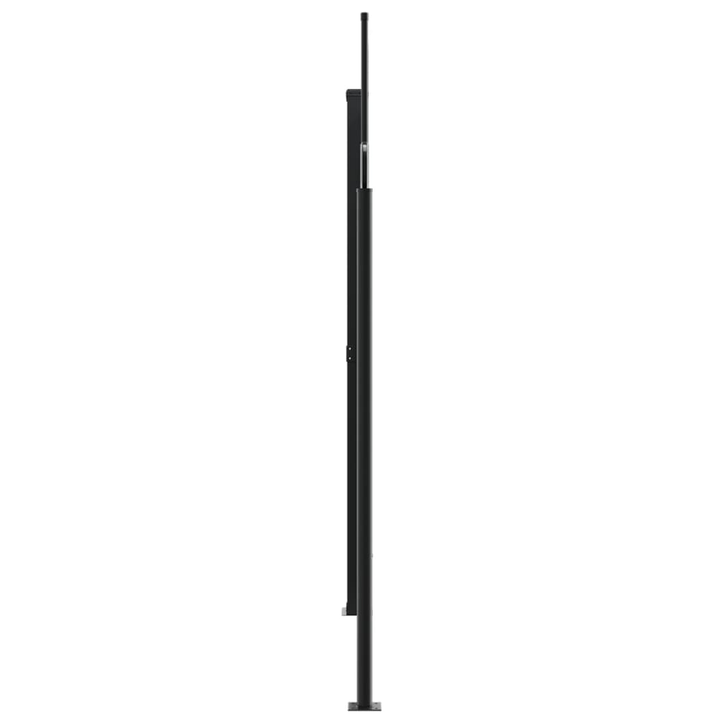Uttrekkbar sidemarkise 220x1200 cm kremhvit