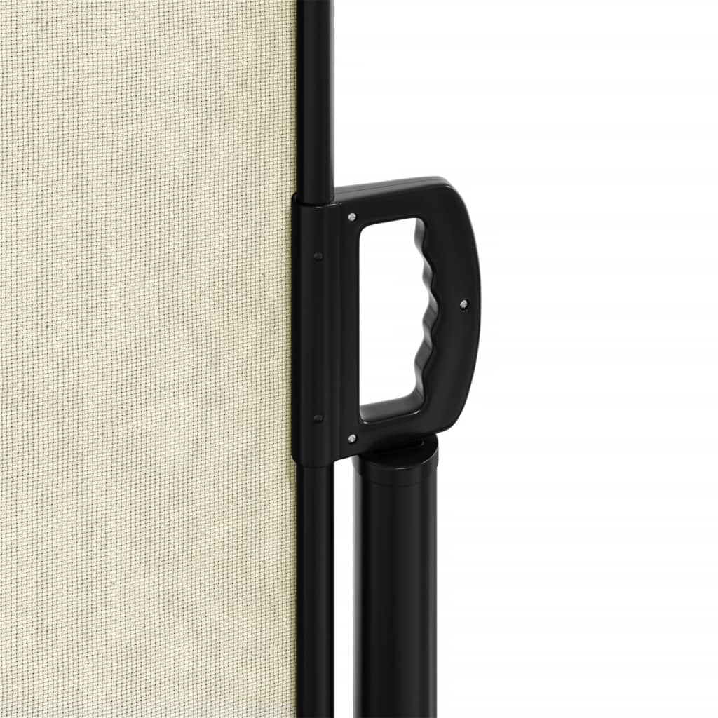Uttrekkbar sidemarkise 220x1200 cm kremhvit