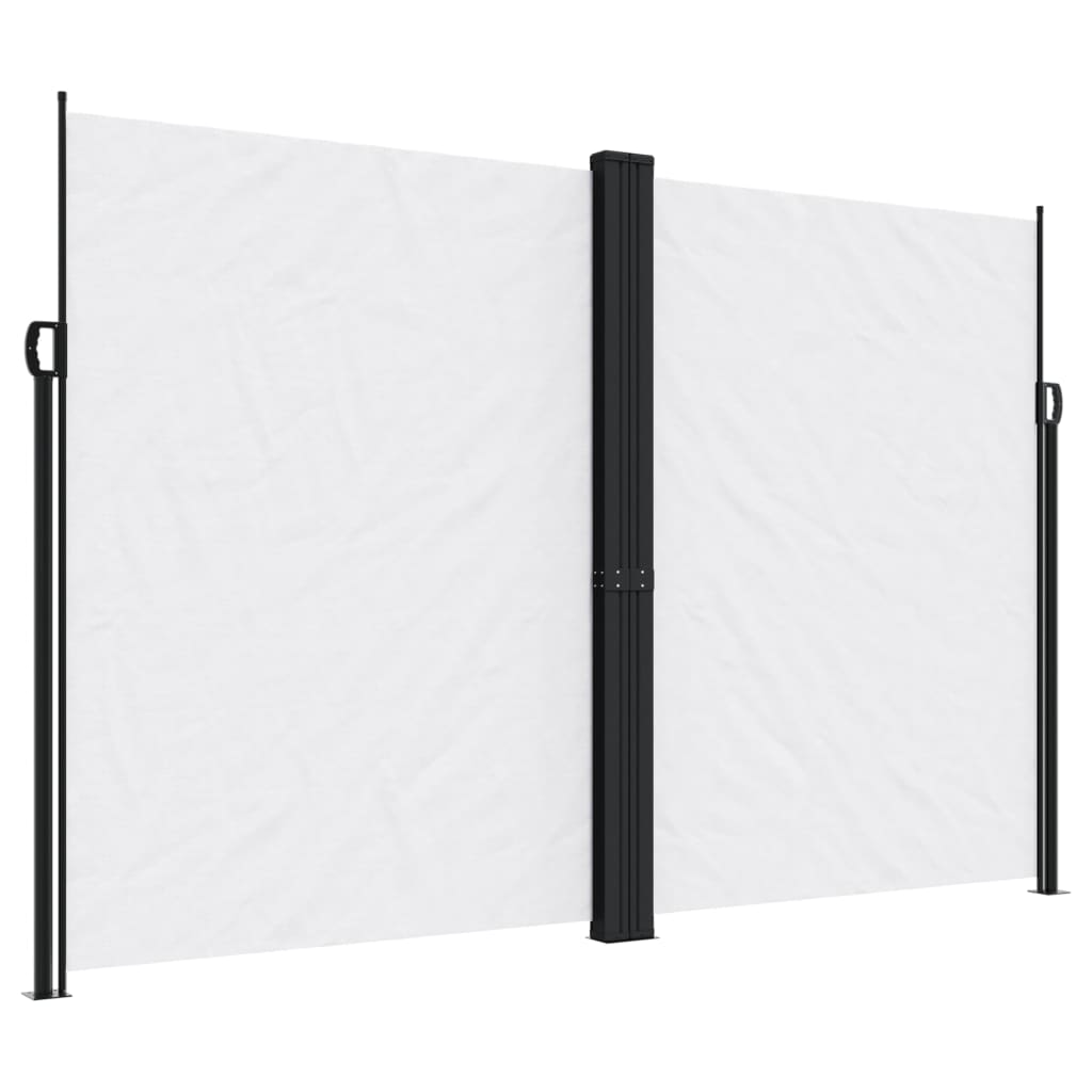Uttrekkbar sidemarkise 220x1200 cm hvit
