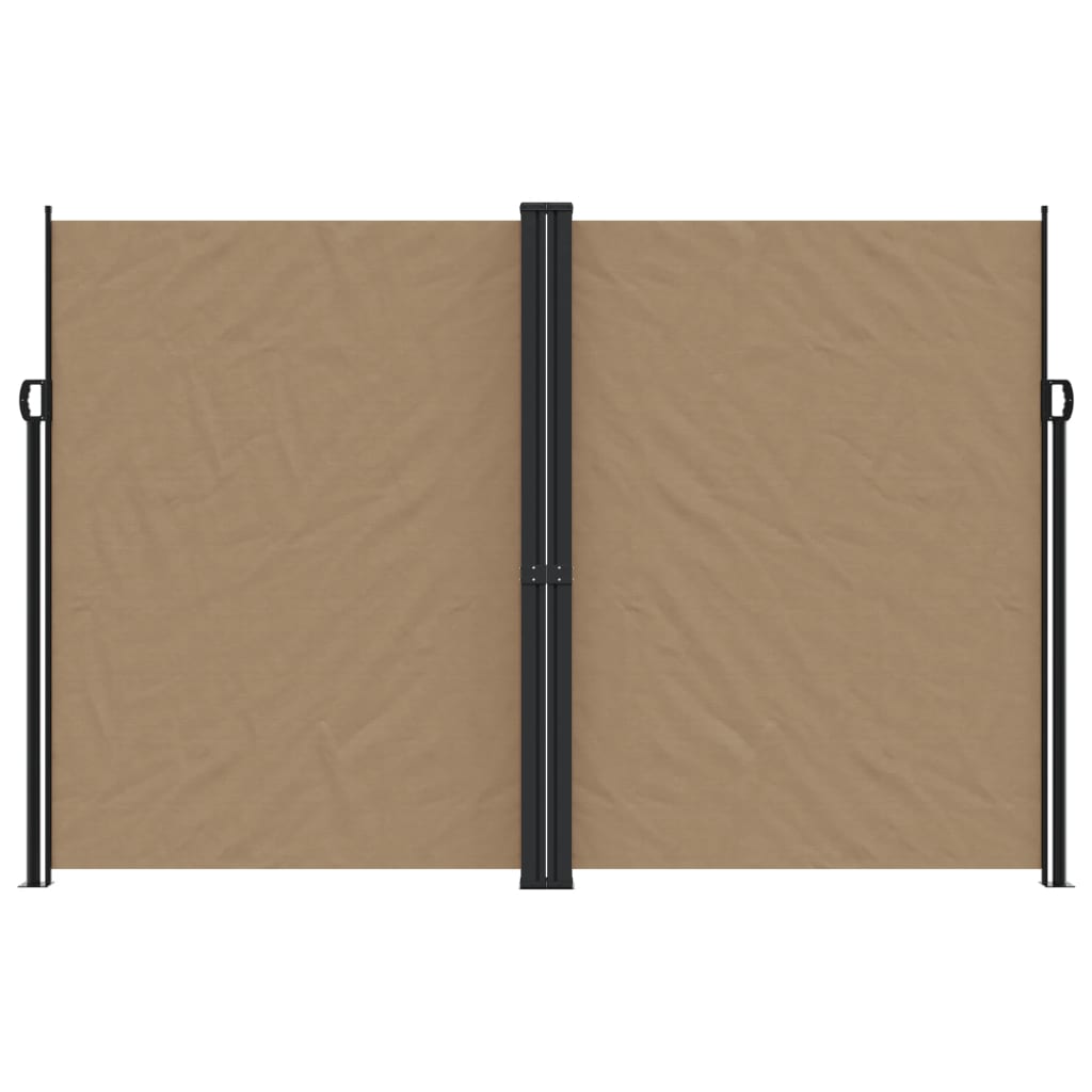 Uttrekkbar sidemarkise 220x1200 cm gråbrun