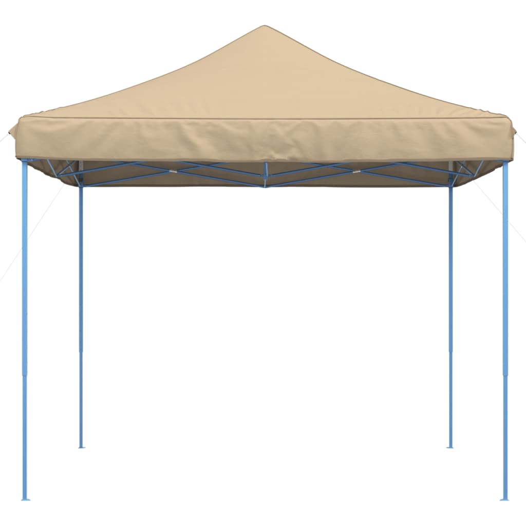 Sammenleggbart partytelt pop-up beige 292x292x315 cm