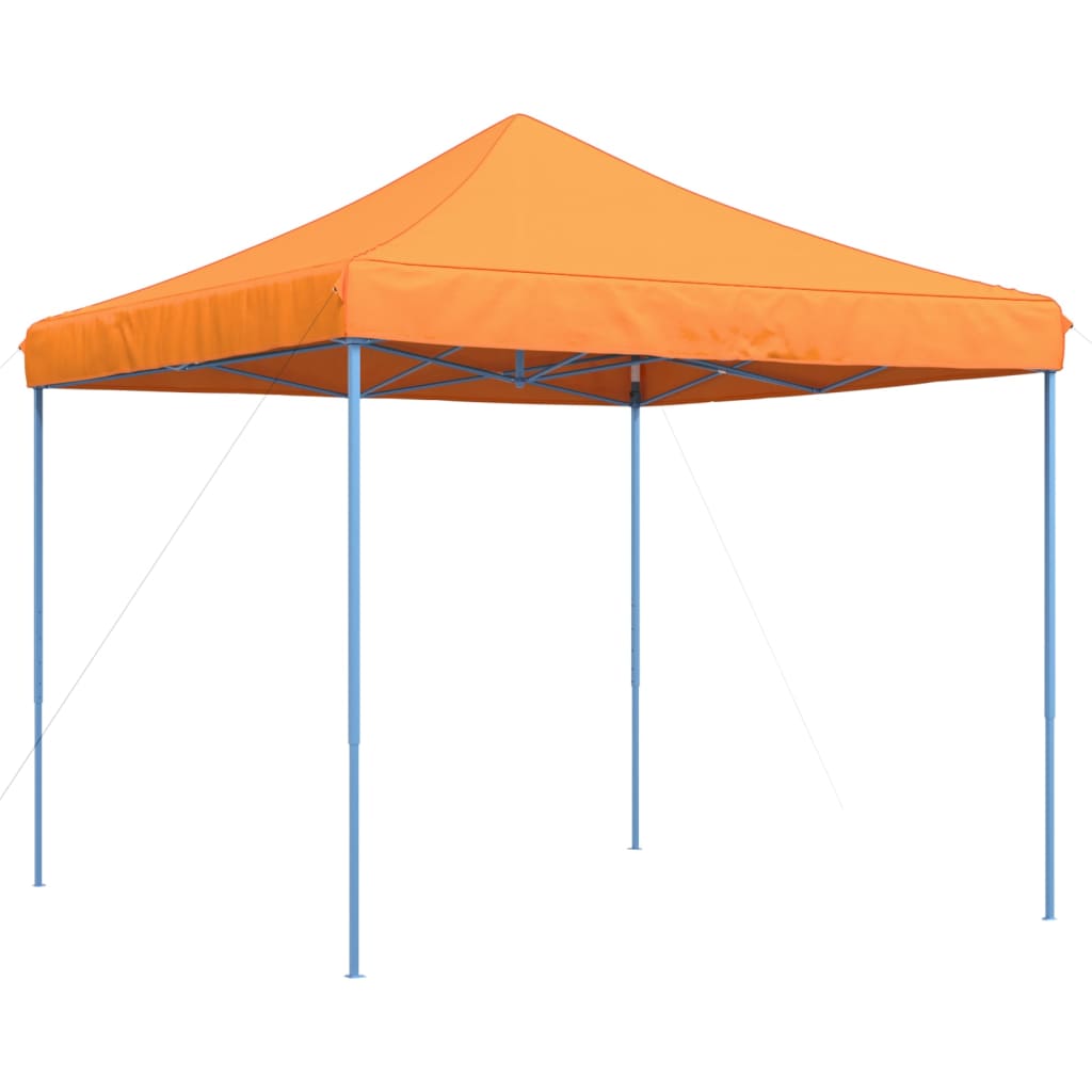Sammenleggbart partytelt pop-up oransje 292x292x315 cm