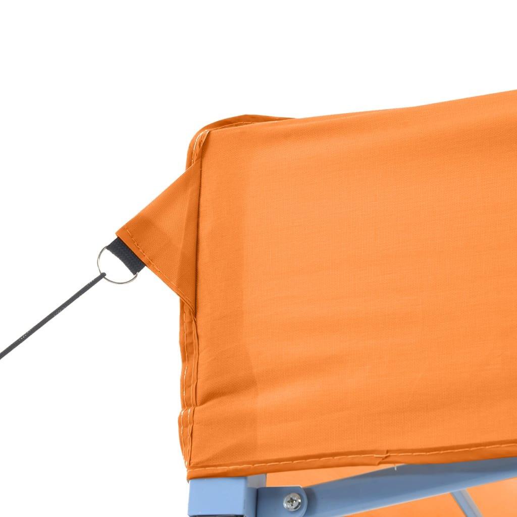 Sammenleggbart partytelt pop-up oransje 292x292x315 cm