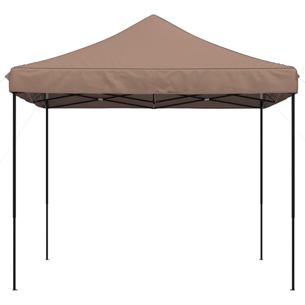 Sammenleggbart partytelt pop-up brun 292x292x315 cm