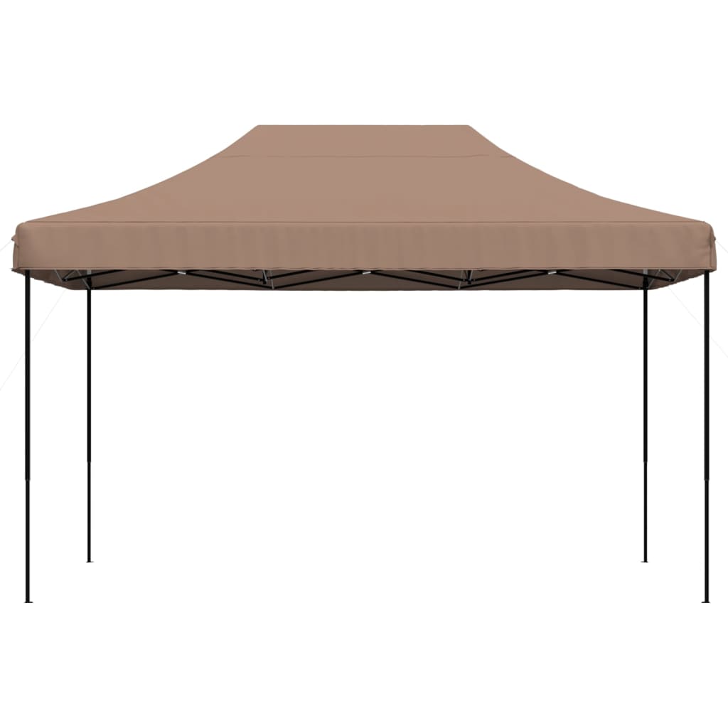 Sammenleggbart partytelt pop-up brun 440x292x315 cm
