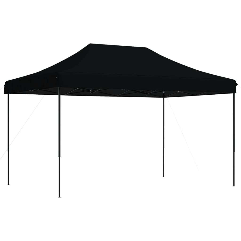 Sammenleggbart partytelt pop-up svart 440x292x315 cm