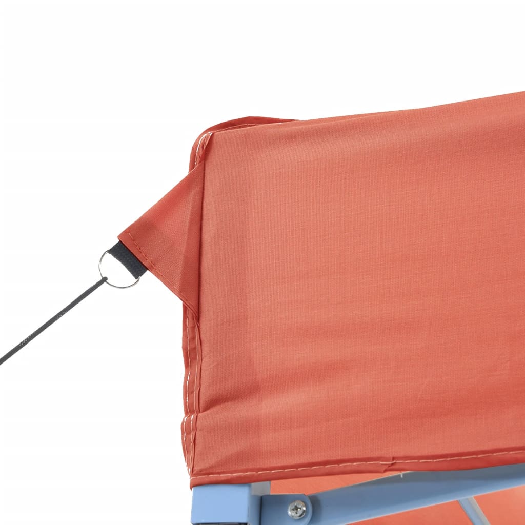 Sammenleggbart partytelt pop-up terrakotta 200x200x306 cm