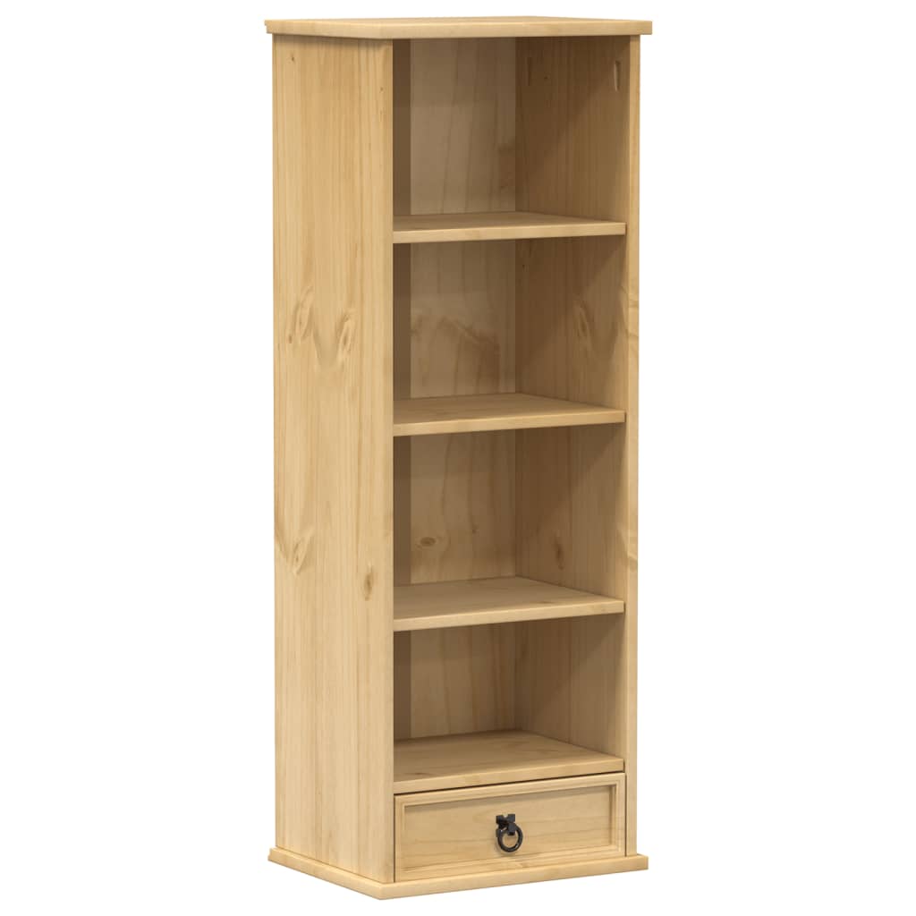 CD-hylle Corona 40x30x110 cm heltre furu