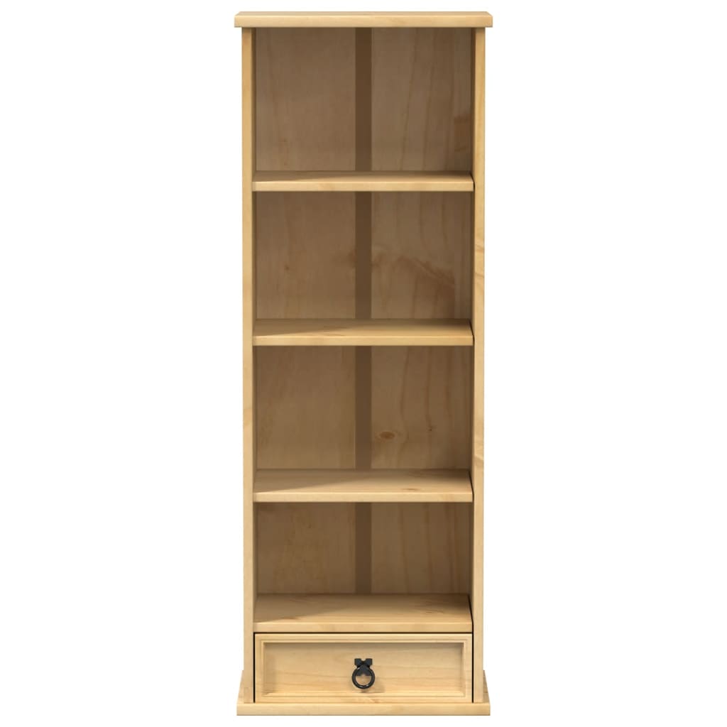 CD-hylle Corona 40x30x110 cm heltre furu