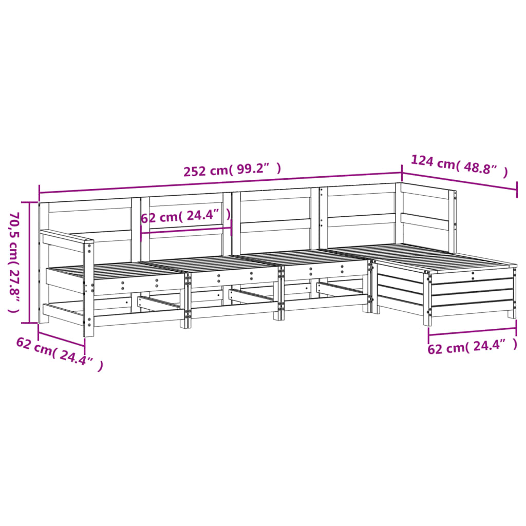 Hagesofagruppe 5 deler hvit heltre furu