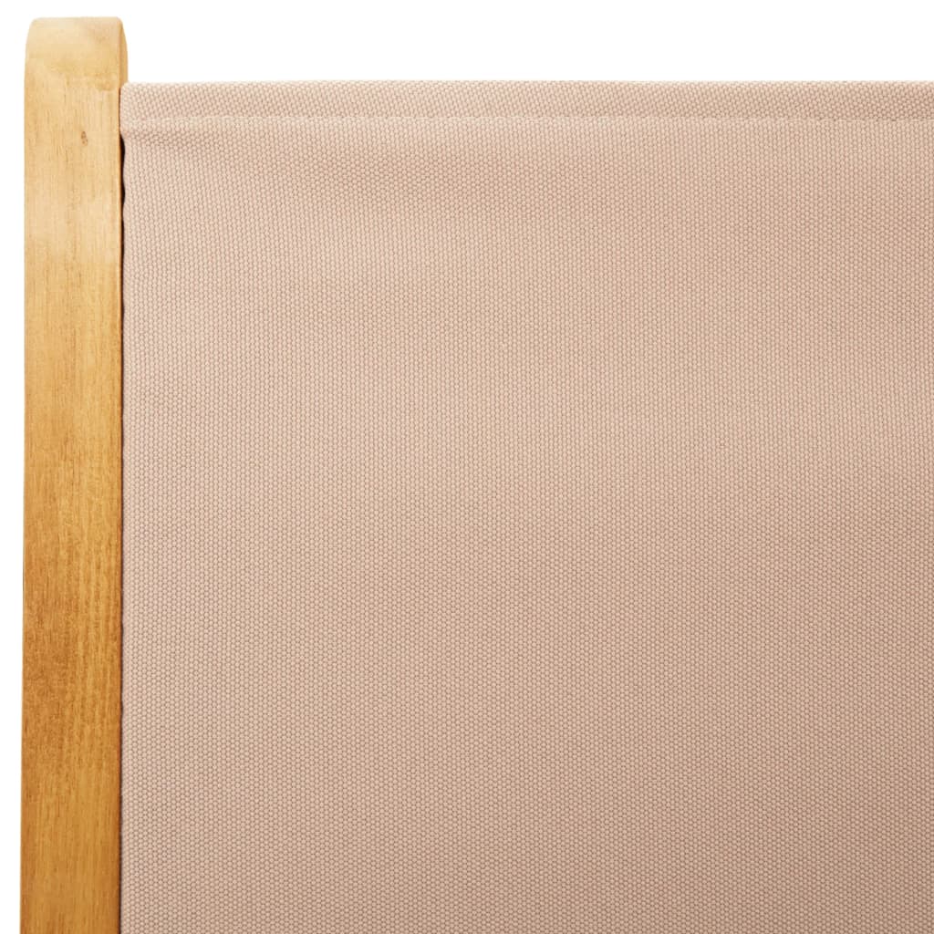 Lenestoler for hage 6 stk gråbrun stoff og heltre