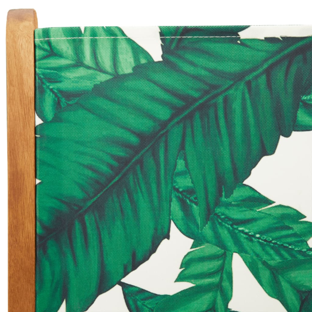 Lenestoler for hage 4 stk grønn stoff og heltre