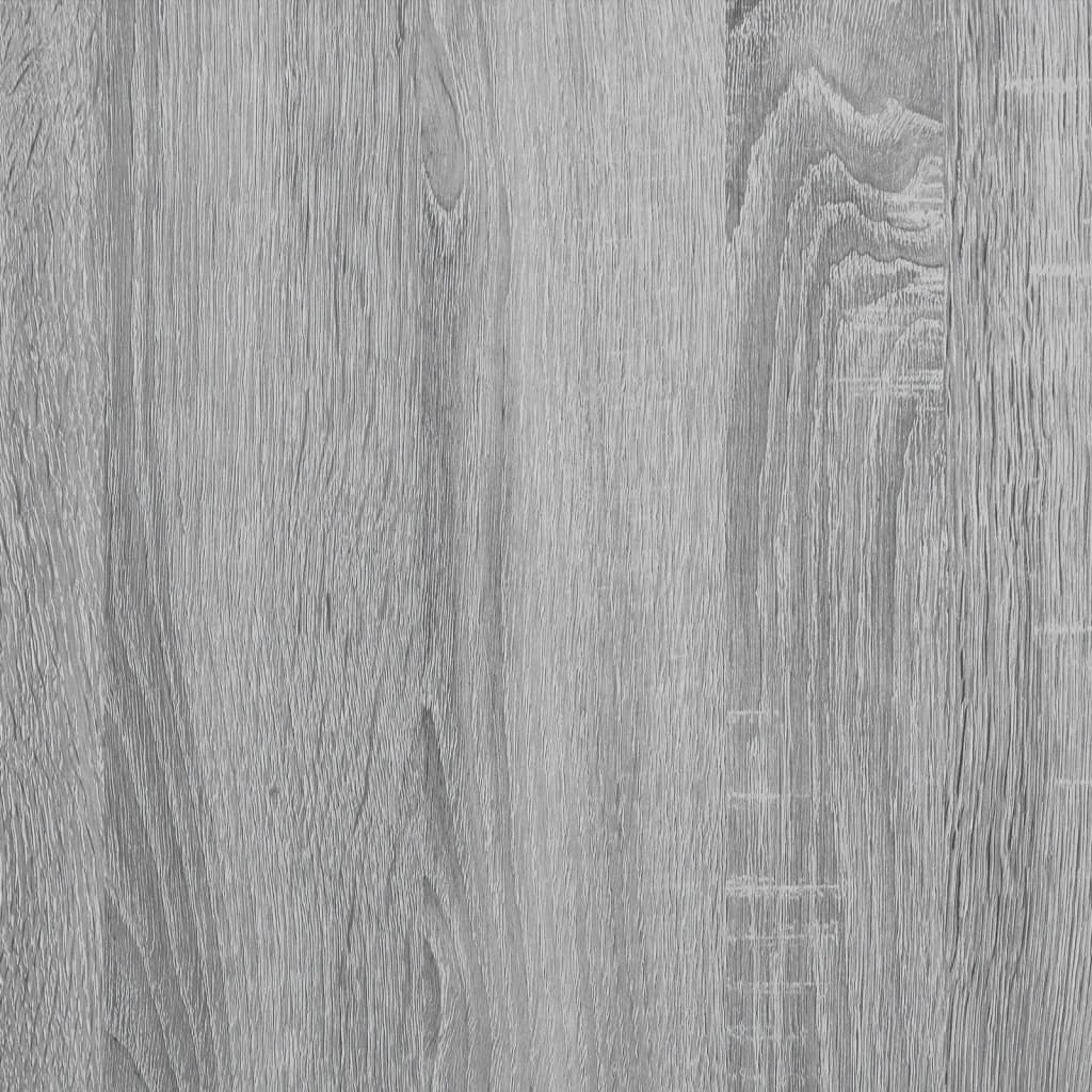 Sengeramme grå sonoma 100x200 cm konstruert tre og metall