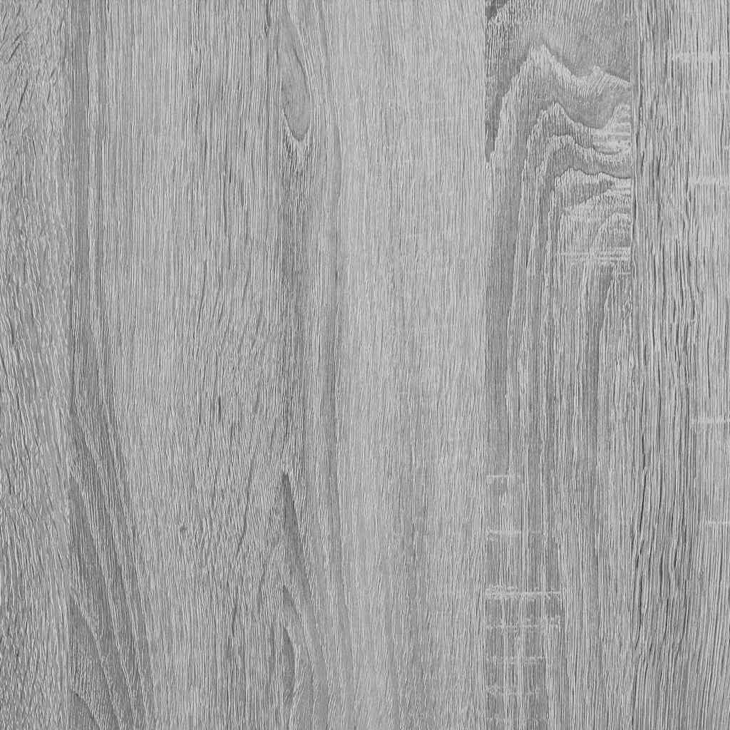 Sengeramme grå sonoma 100x200 cm konstruert tre og metall