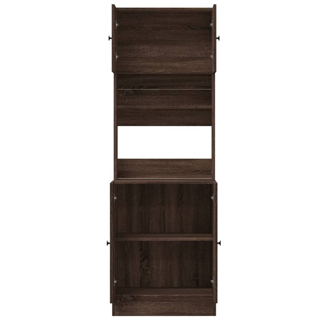 Kjøkkenskap brun eik 60x50x180 cm konstruert tre