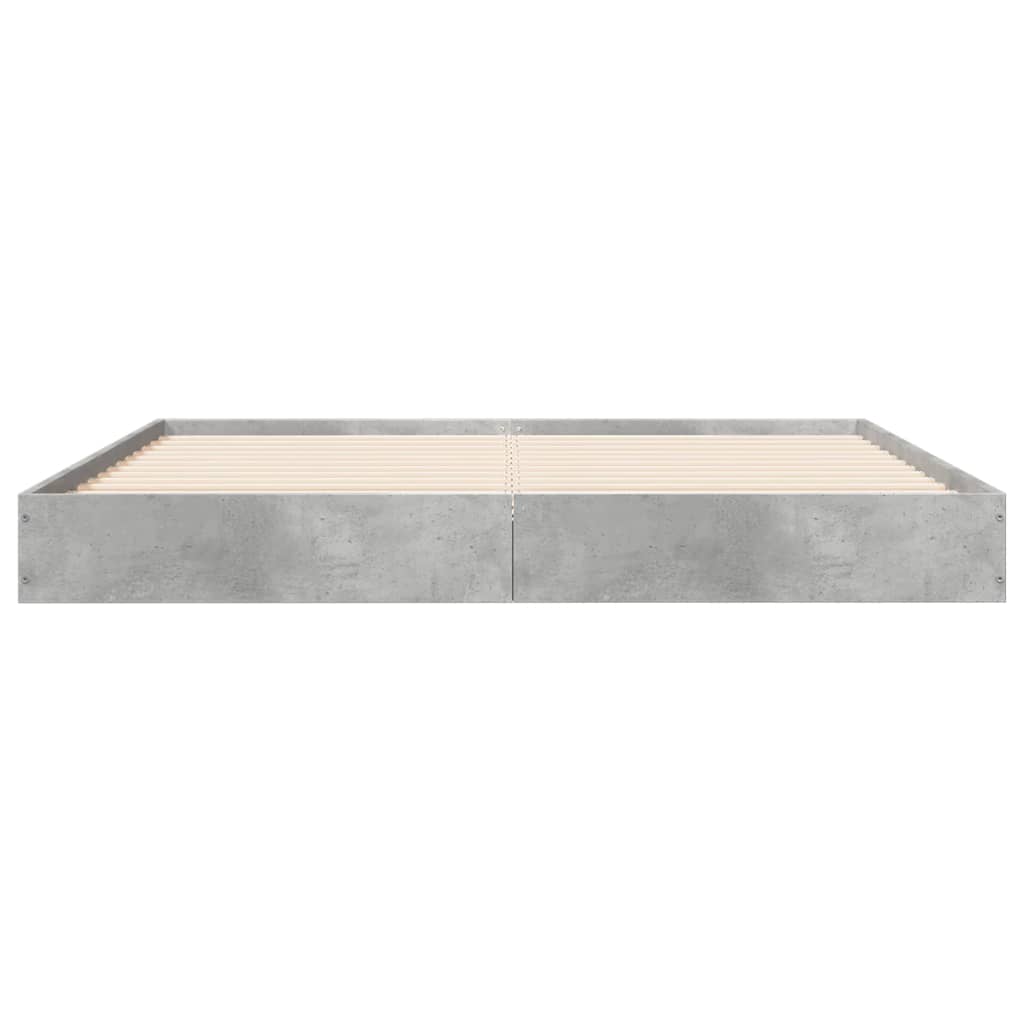 Sengeramme betonggrå 160x200 cm konstruert tre