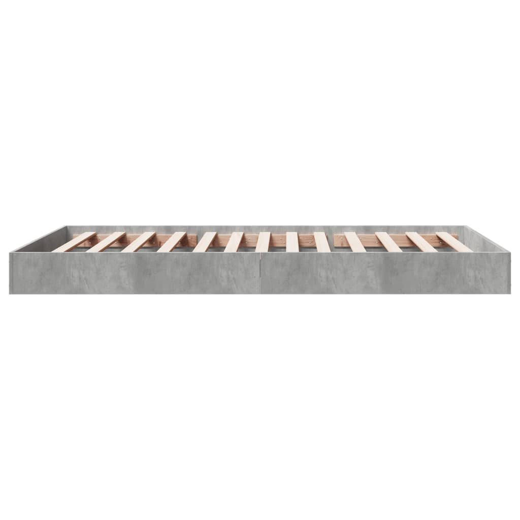 Sengeramme betonggrå 100x200 cm konstruert tre