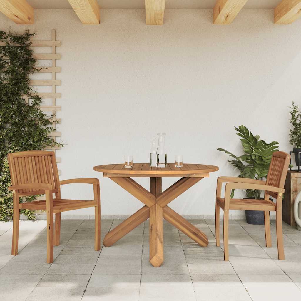 Hagebord Ø109x74 cm heltre teak