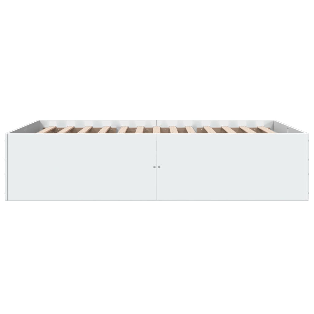 Sengeramme hvit 140x200 cm konstruert tre