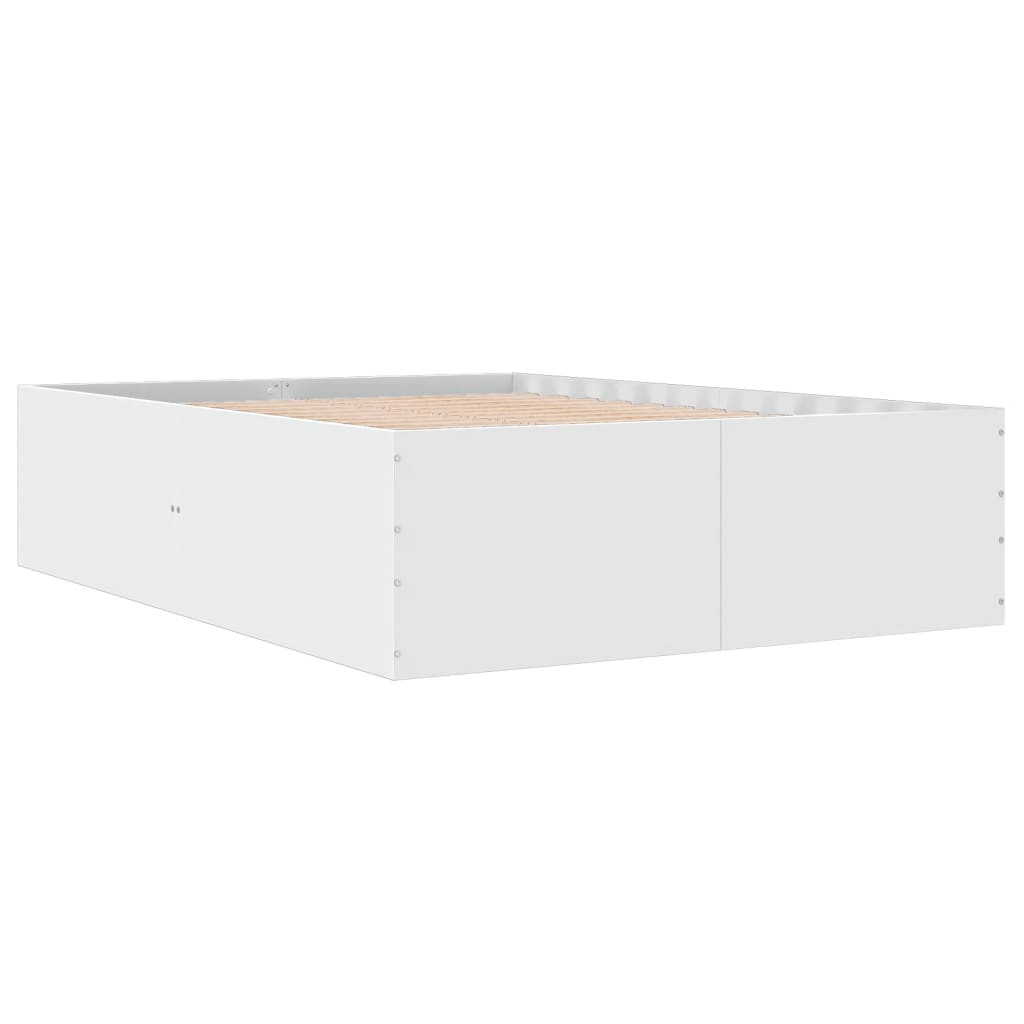 Sengeramme hvit 140x200 cm konstruert tre