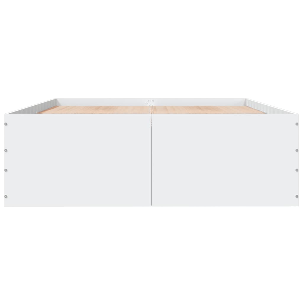 Sengeramme hvit 120x200 cm konstruert tre