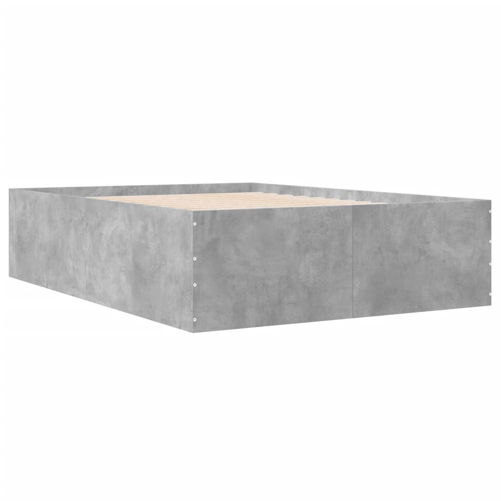 Sengeramme betonggrå 120x200 cm konstruert tre