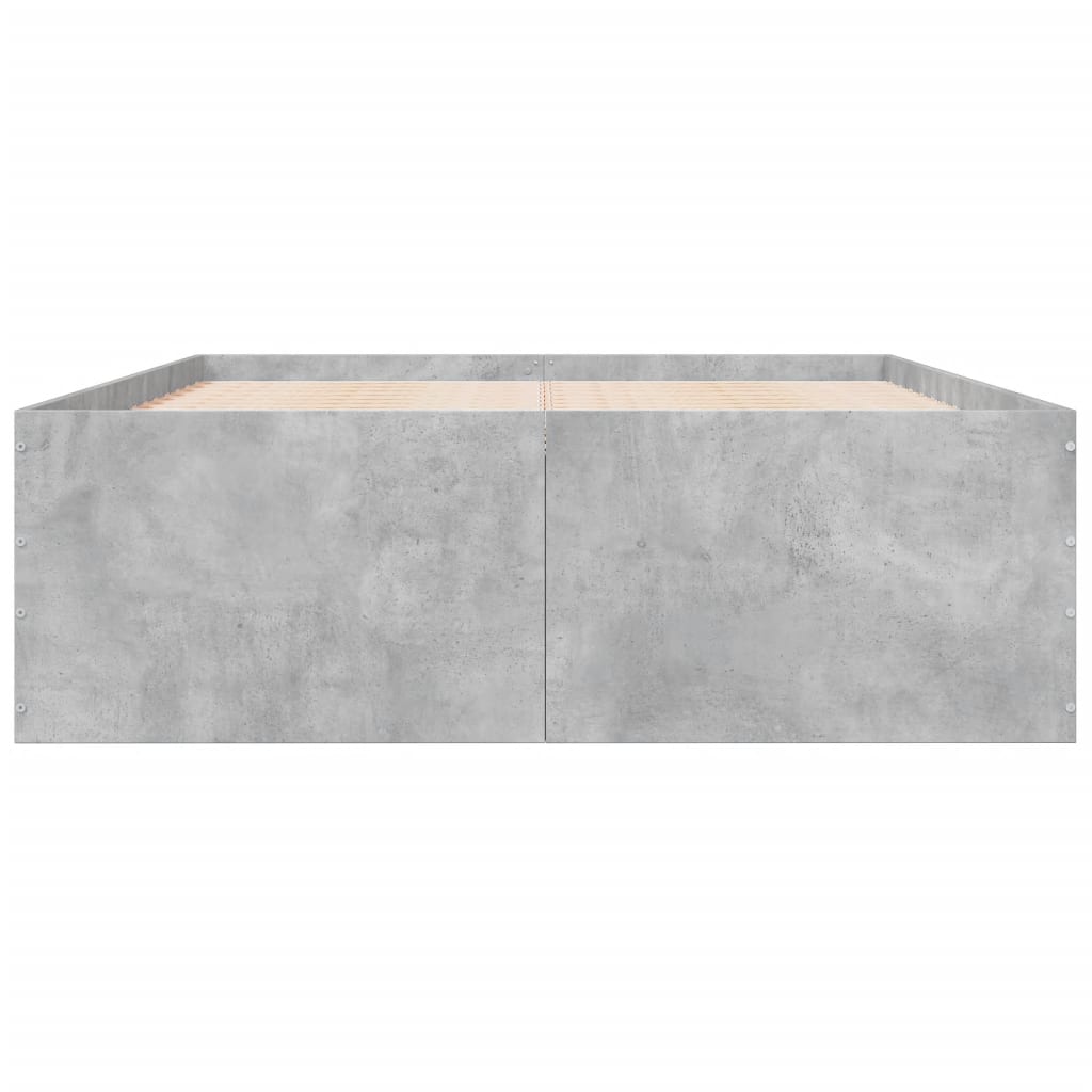 Sengeramme betonggrå 120x200 cm konstruert tre