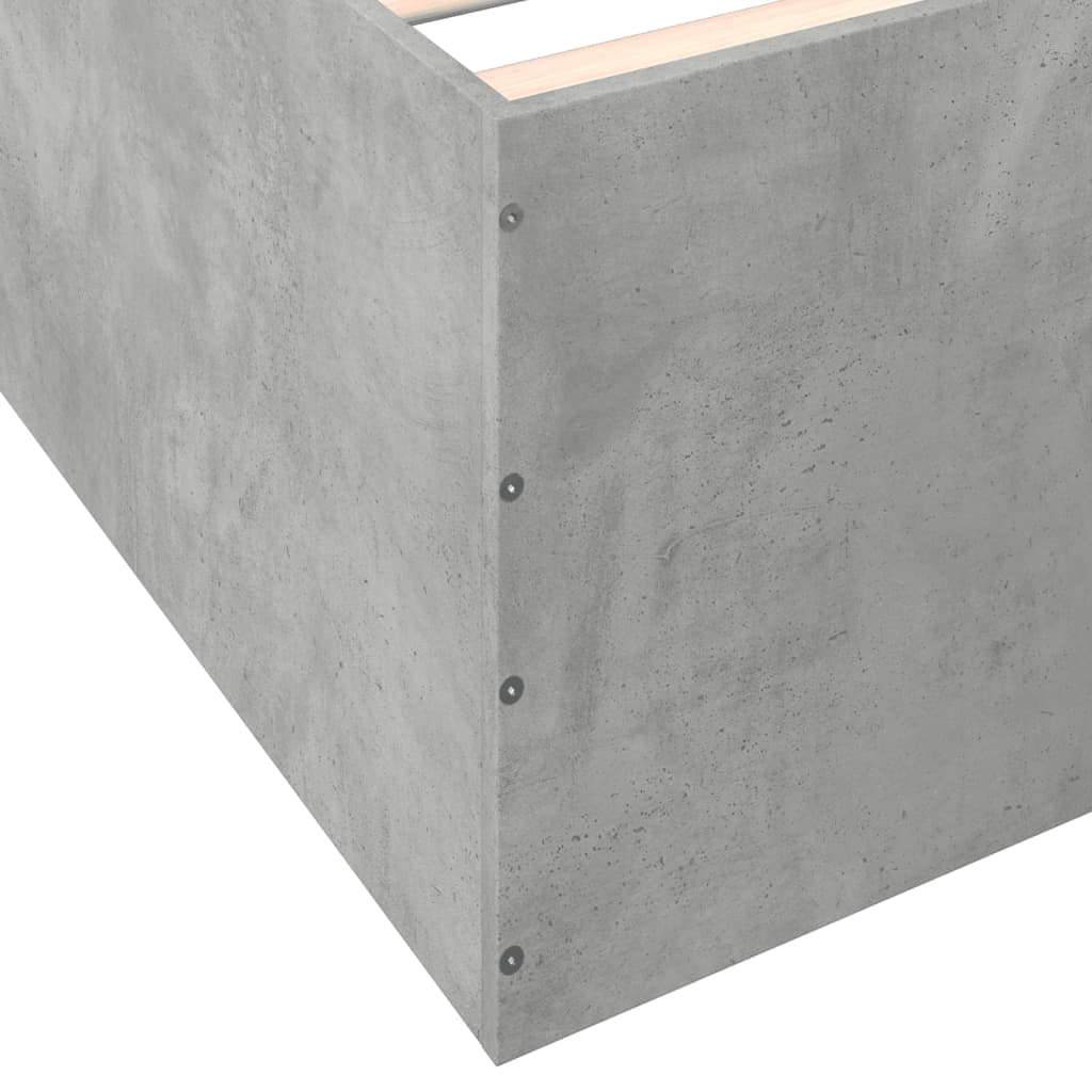 Sengeramme betonggrå 120x200 cm konstruert tre