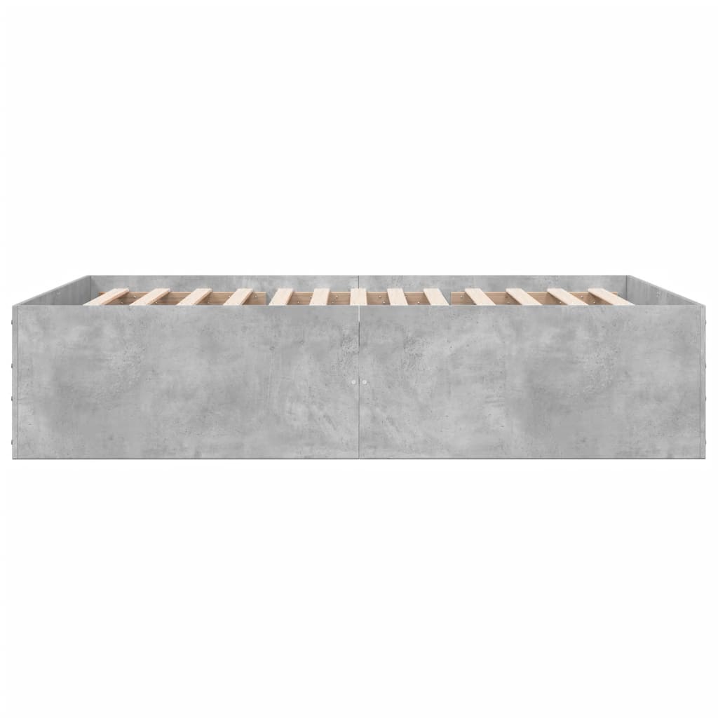 Sengeramme betonggrå 120x190 cm konstruert tre