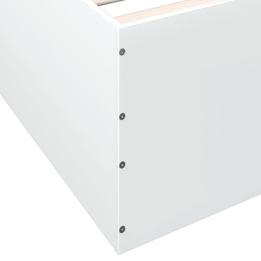 Sengeramme hvit 90x200 cm konstruert tre