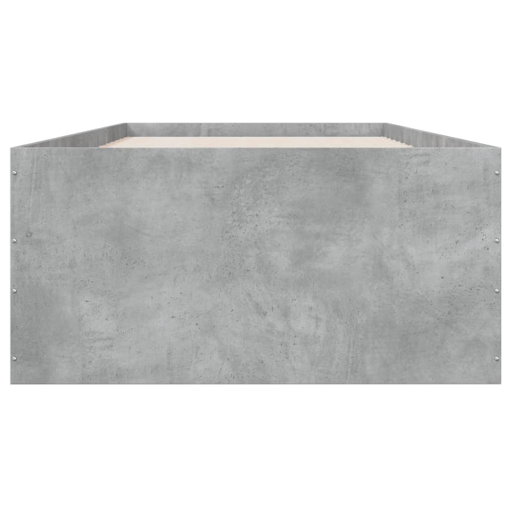 Sengeramme betonggrå 90x190 cm konstruert tre