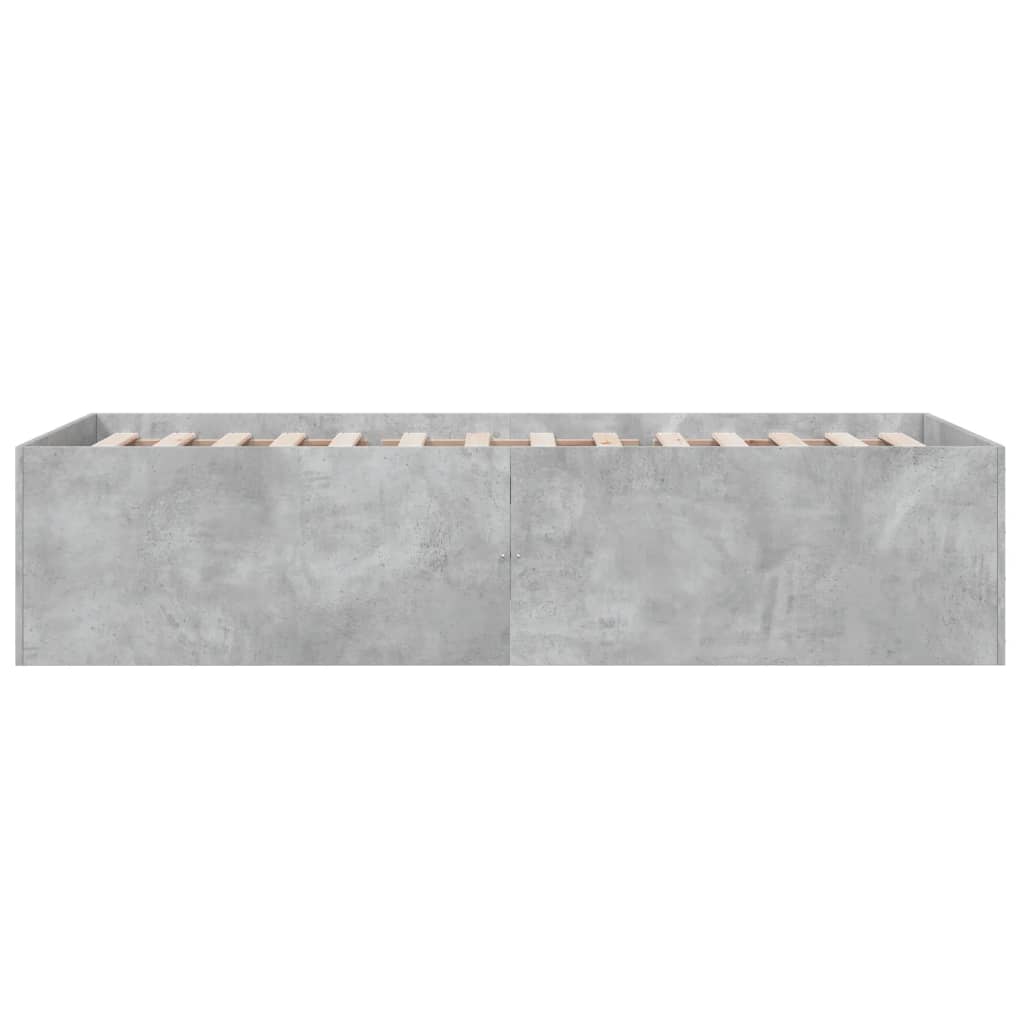 Sengeramme betonggrå 90x190 cm konstruert tre